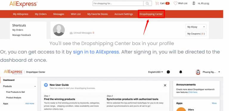 AliExpress Dropshipping Center