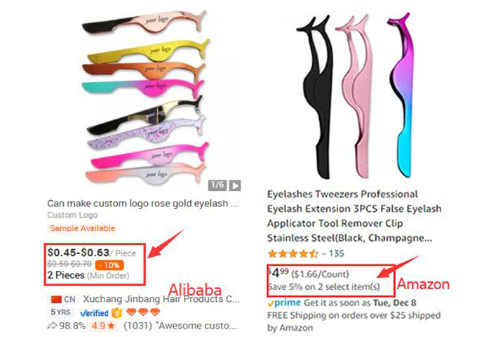 eyelash tweezer