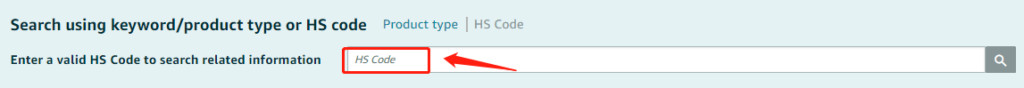 use hs code to search